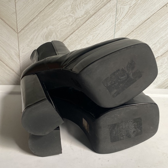 Jeffrey Campbell Kickinit platform boots black heeled 7.5 - Picture 12 of 12